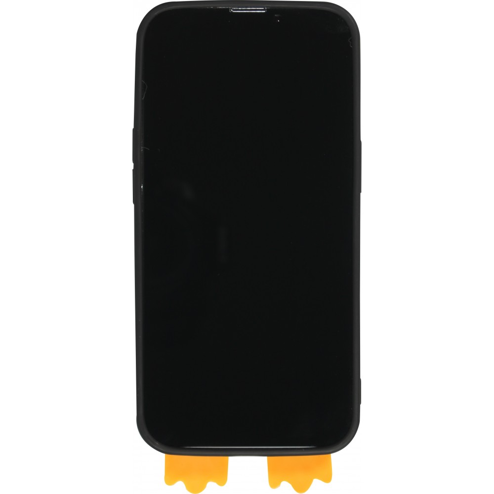 iPhone 13 Pro Max Case Hülle - 3D-Silikon Ente - Schwarz