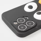 Coque iPhone 13 Pro Max - Silicone 3D canard - Noir