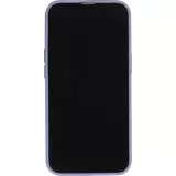 Coque iPhone 16 Pro - Silicone Mat Coeur doré - Bleu