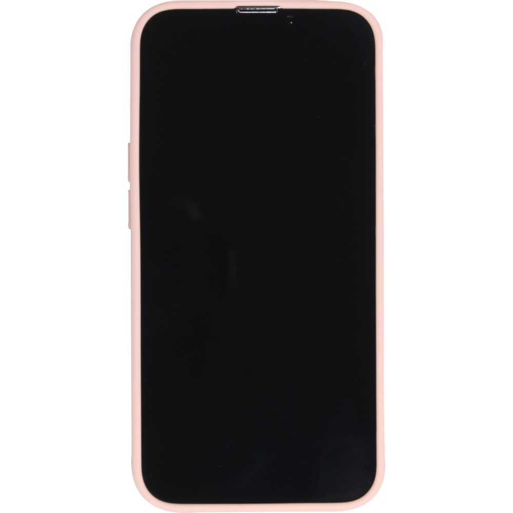 Coque Samsung Galaxy S24 - Silicone Mat Coeur doré - Rose