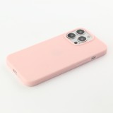 iPhone 15 Pro Max Case Hülle - Silkon Mat - Hellrosa