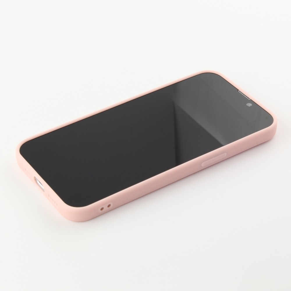 iPhone 15 Pro Max Case Hülle - Silkon Mat - Hellrosa