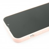 iPhone 15 Pro Max Case Hülle - Silkon Mat - Hellrosa