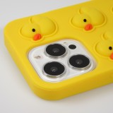 Coque iPhone 13 Pro Max - Silicone jeu éclate bulles anti-stress canards