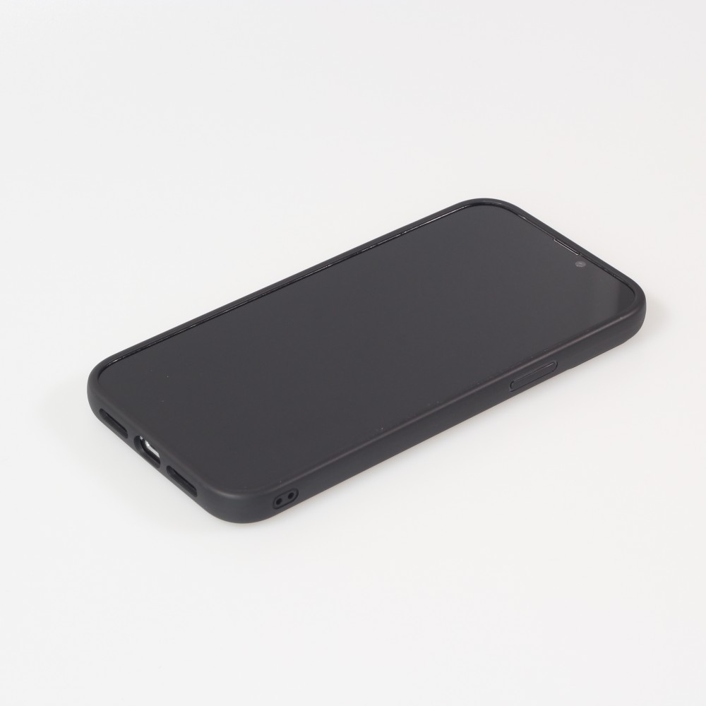 Coque iPhone 13 Pro Max - Silicone rigide tufting tapis de fleurs souriantes