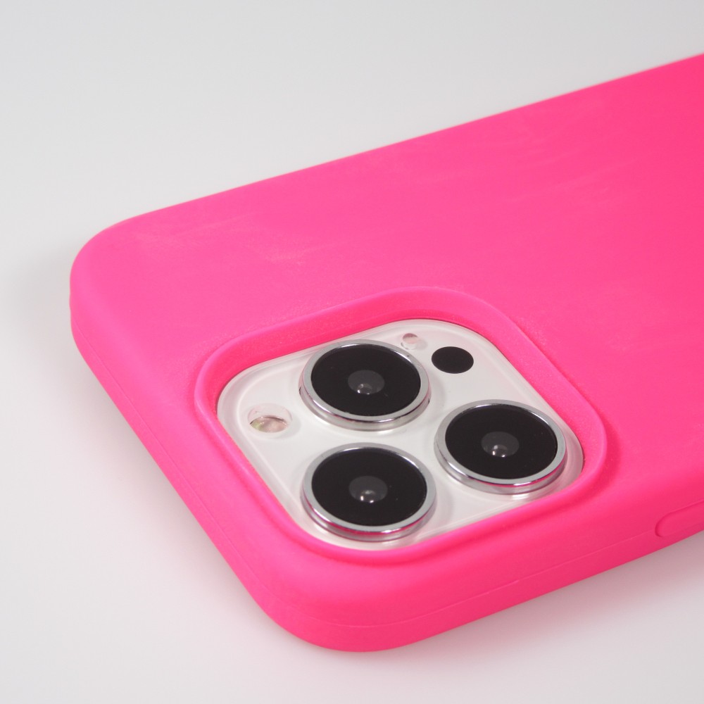 Coque iPhone 13 Pro - Soft Touch - Rose foncé