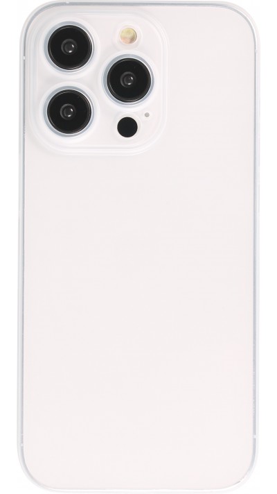 iPhone 16 Pro Case Hülle - Plastik ultra dünn semi-transparent matt - Weiss