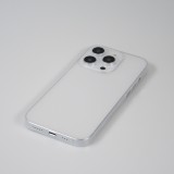 iPhone 16 Pro Max Case Hülle - Plastik ultra dünn semi-transparent matt - Weiss