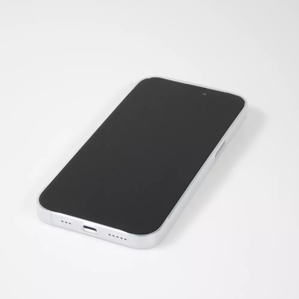 Coque iPhone 14 Pro Max - plastique ultra fin semi-transparent mat - Blanc