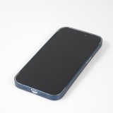 Coque iPhone 14 Pro Max - plastique ultra fin semi-transparent mat - Bleu
