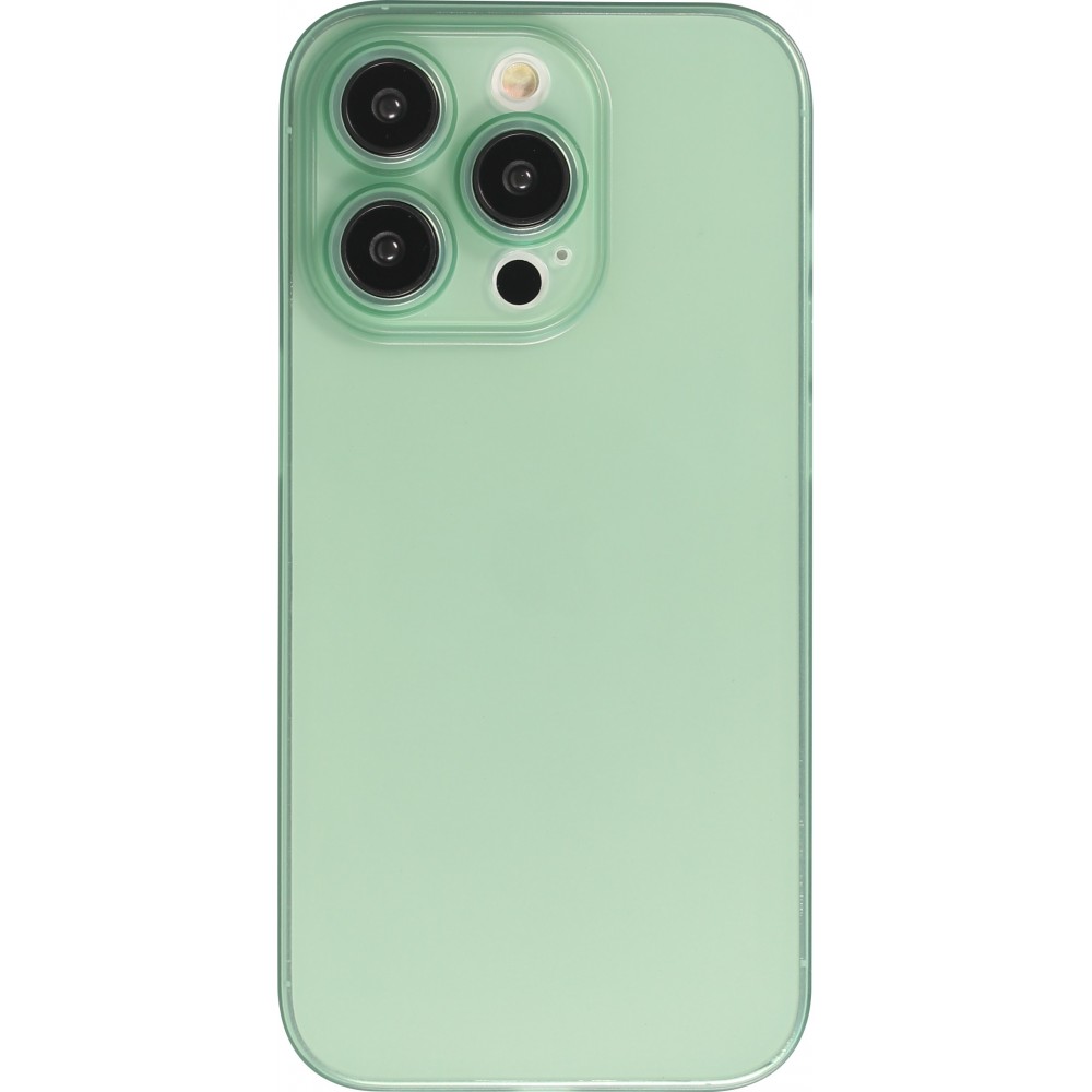 iPhone 13 Pro Case Hülle - Plastik ultra dünn semi-transparent matt - Grün