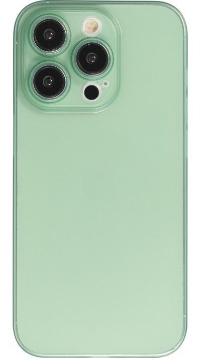 iPhone 15 Pro Max Case Hülle - Plastik ultra dünn semi-transparent matt - Grün