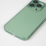 iPhone 15 Pro Max Case Hülle - Plastik ultra dünn semi-transparent matt - Grün