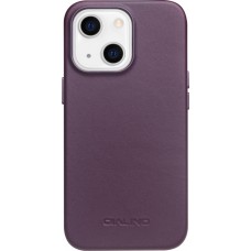 iPhone 13 Case Hülle - Qialino Echtleder (MagSafe kompatibel) - Violett