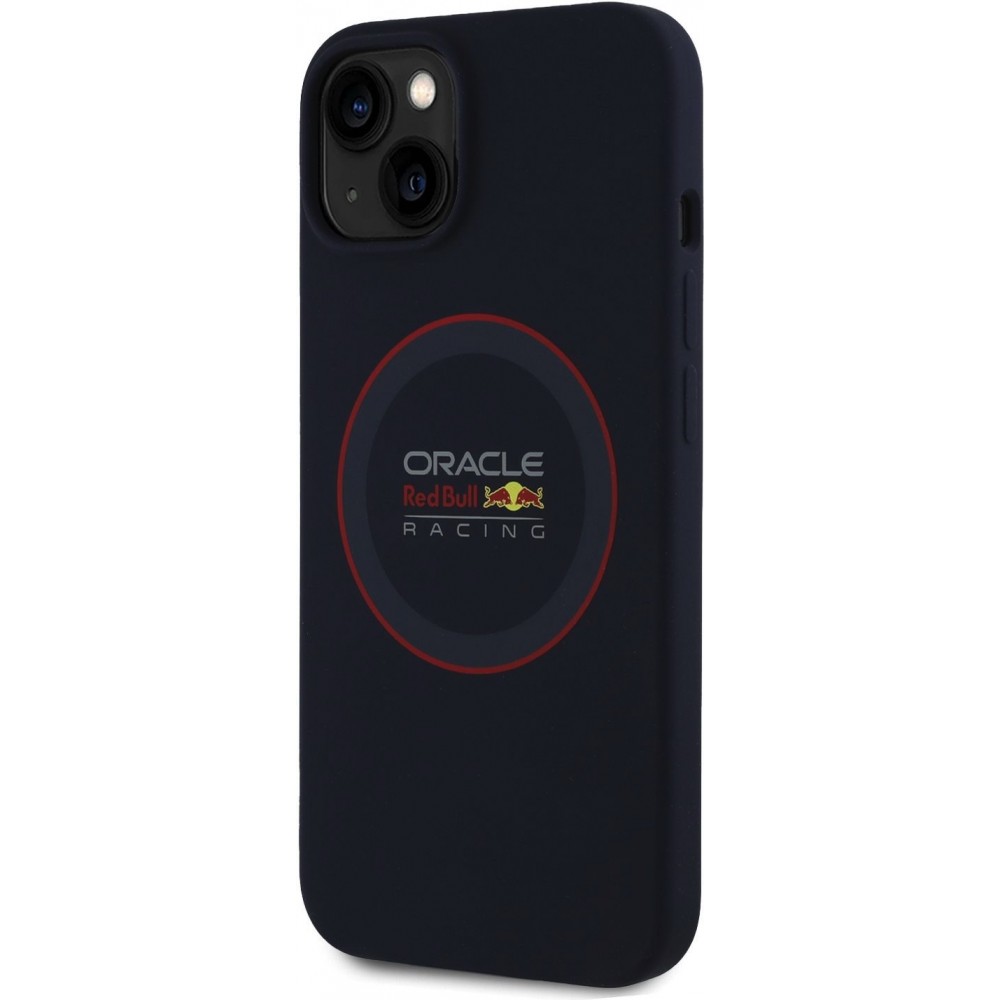 iPhone 13 Case Hülle - Red Bull Racing MagSafe Silikonhülle mit rotem Ring - Marineblau