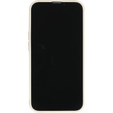 iPhone 16e Case Hülle - Silikon Mat Herz gold - Beige