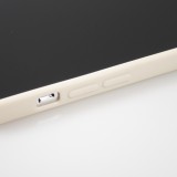 iPhone 16e Case Hülle - Silikon Mat Herz gold - Beige
