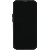 iPhone 16e Case Hülle - Silikon Mat Herz gold - Schwarz