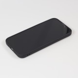 iPhone 16e Case Hülle - Silikon Mat Herz gold - Schwarz