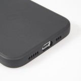 iPhone 16e Case Hülle - Silikon Mat Herz gold - Schwarz