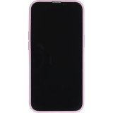 iPhone 16e Case Hülle - Silikon Mat Herz gold - Violett