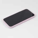 iPhone 16e Case Hülle - Silikon Mat Herz gold - Violett