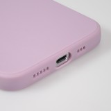 iPhone 16e Case Hülle - Silikon Mat Herz gold - Violett