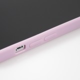 iPhone 16e Case Hülle - Silikon Mat Herz gold - Violett
