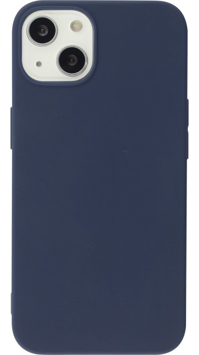iPhone 15 Case Hülle - Silikon Mat dunkelblau