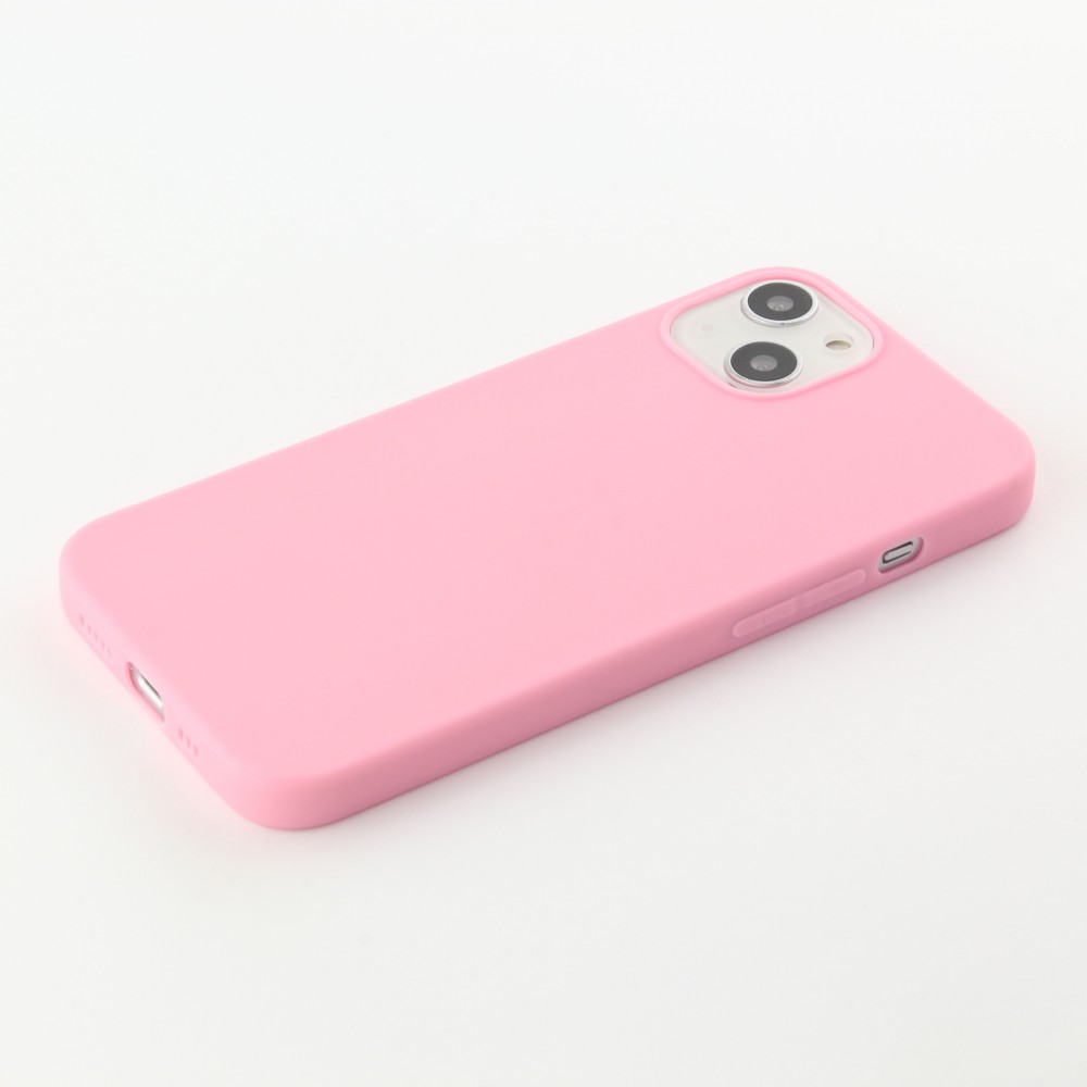 iPhone 15 Plus Case Hülle - Silikon Mat - Rosa