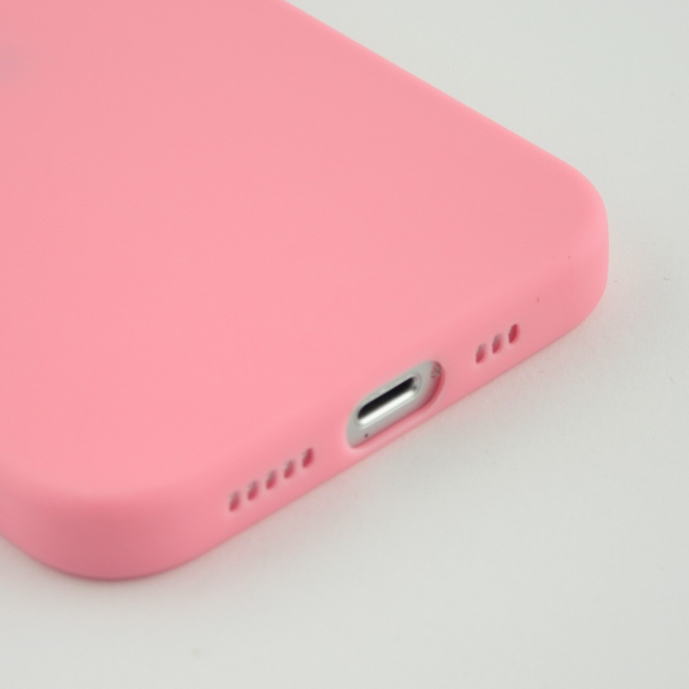 iPhone 15 Plus Case Hülle - Silikon Mat - Rosa