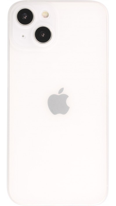 iPhone 13 Case Hülle - Plastik ultra dünn semi-transparent matt - Weiss