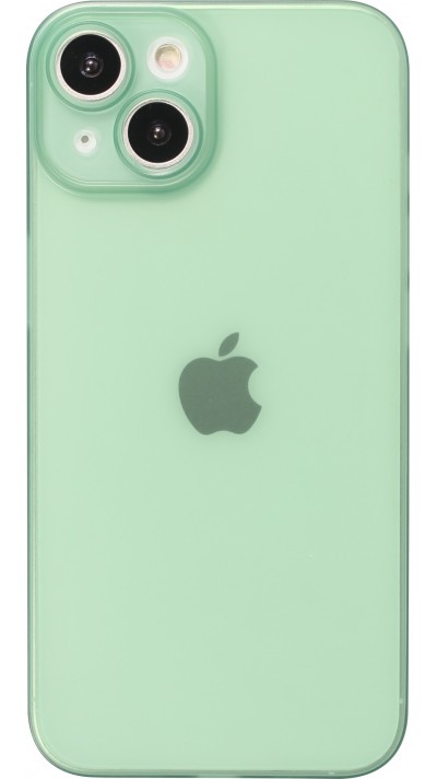 iPhone 15 Case Hülle - Plastik ultra dünn semi-transparent matt - Grün
