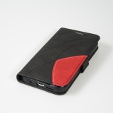 iPhone 15 Case Hülle - Flip classical elegant fine lines - Schwarz