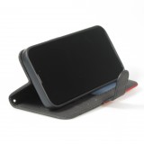 iPhone 15 Case Hülle - Flip classical elegant fine lines - Schwarz