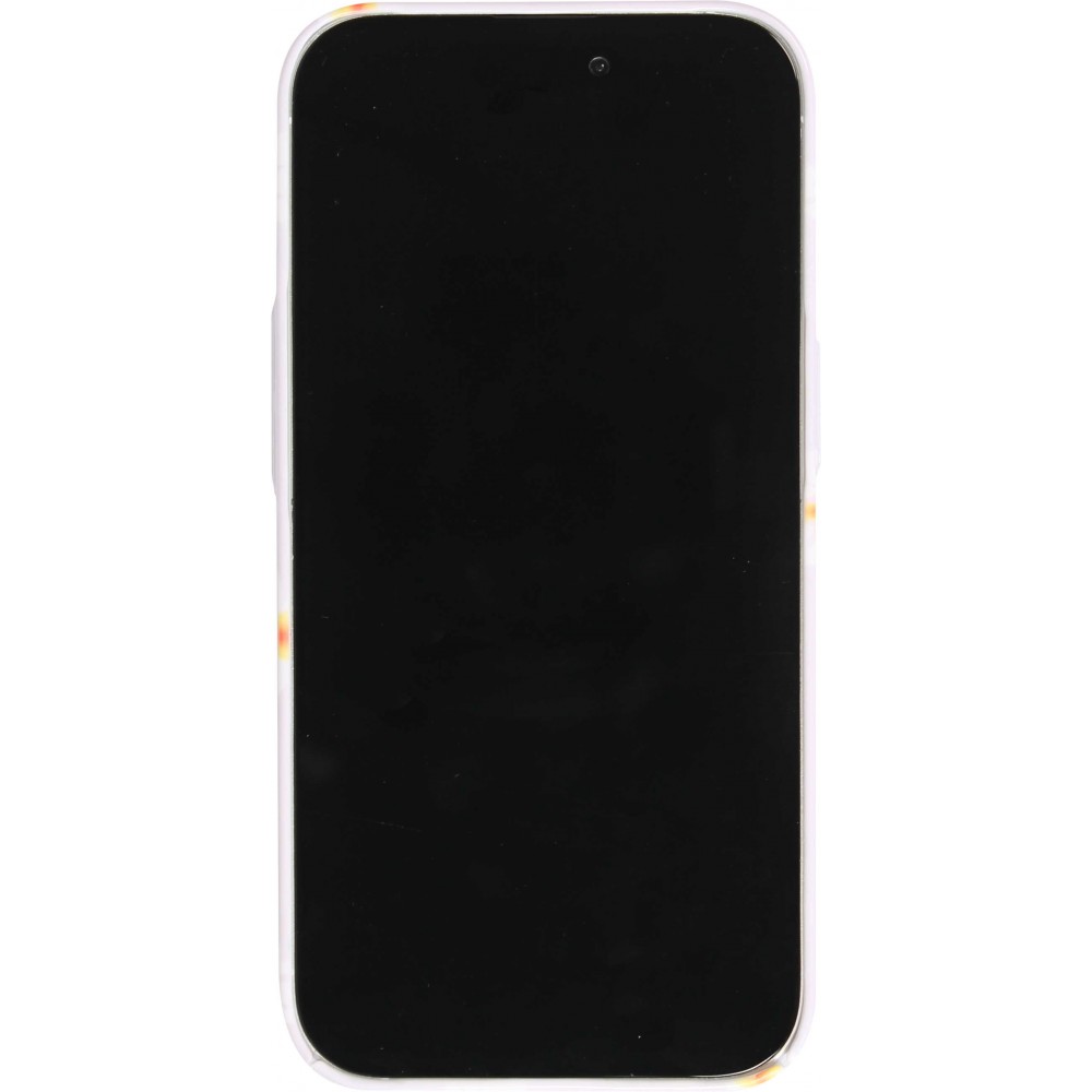 iPhone 15 Pro Max Case Hülle - Kunststoff glossy Kleine Blümchen - Hellviolett
