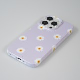iPhone 15 Pro Max Case Hülle - Kunststoff glossy Kleine Blümchen - Hellviolett