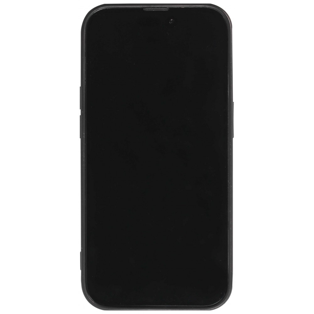 iPhone 13 Pro Max Case Hülle - Glass Marmor mit Silikonrand - Weiss