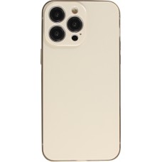 iPhone 14 Pro Case Hülle - Unsichtbares Schutzcover in iPhone Farbe - Gold