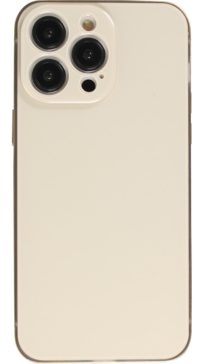 iPhone 14 Pro Max Case Hülle - Unsichtbares Schutzcover in iPhone Farbe - Gold