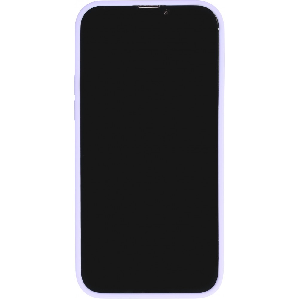 Coque iPhone 14 Pro Max - Jelly cover glass semi-transparente MagSafe - Light purple