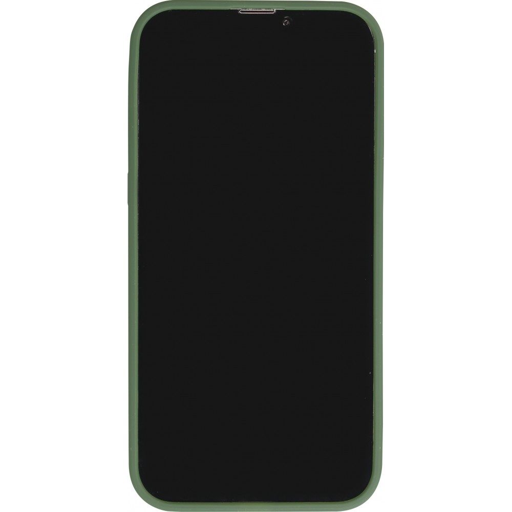 iPhone 13 Pro Max Case Hülle - Jelly cover glass semi-durchsichtig MagSafe - Midnight green