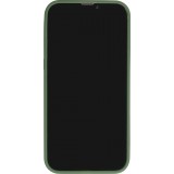 iPhone 13 Pro Max Case Hülle - Jelly cover glass semi-durchsichtig MagSafe - Midnight green