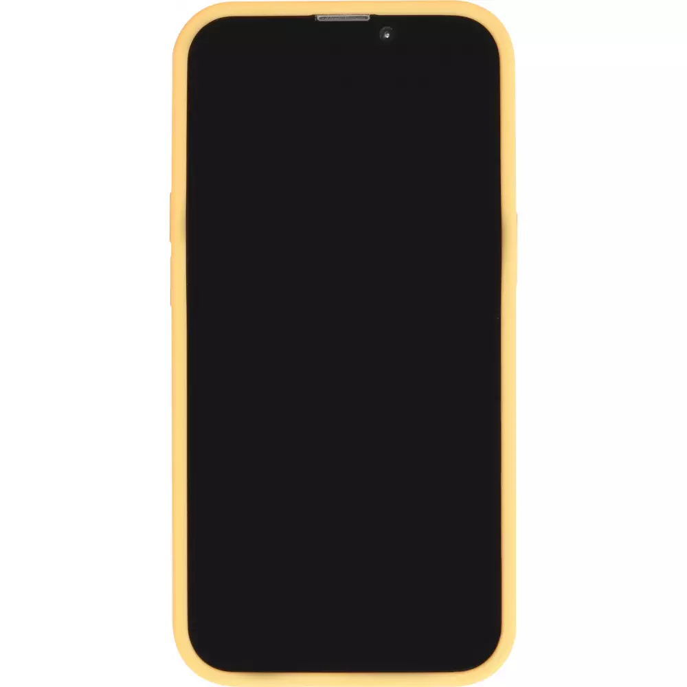 Coque iPhone 14 Pro Max - Jelly cover glass semi-transparente MagSafe - Orange