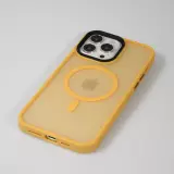 Coque iPhone 14 Pro Max - Jelly cover glass semi-transparente MagSafe - Orange