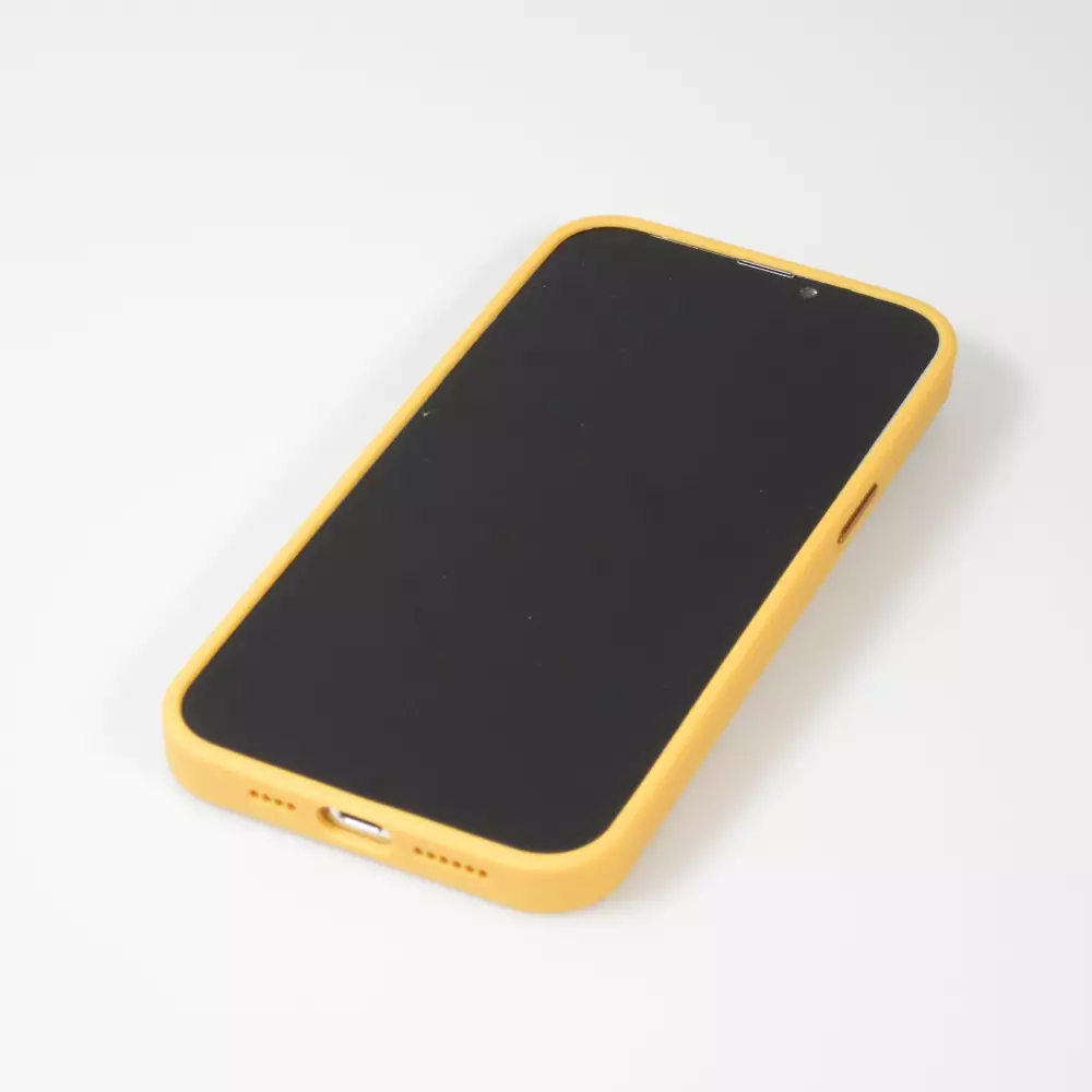 Coque iPhone 14 Pro Max - Jelly cover glass semi-transparente MagSafe - Orange