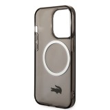 iPhone 14 Pro Case Hülle - Lacoste Transparent-Lackgel mit MagSafe - Schwarz
