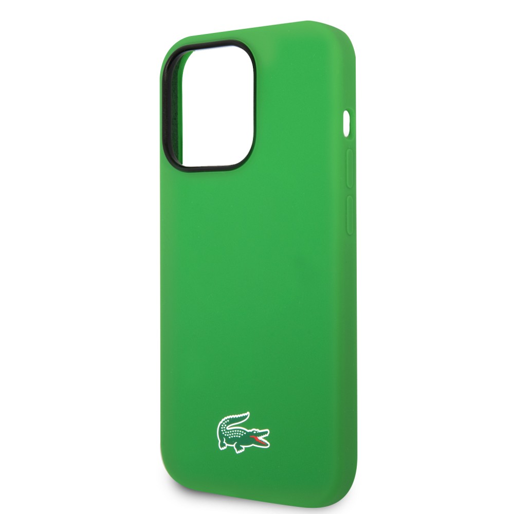 iPhone 14 Pro Max Case Hülle - Lacoste Silikon Soft Touch Magsafe - Grün