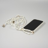 Samsung iPhone 16e Case Hülle - Bio Eco-Friendly Vegan mit Handykette Necklace - Weiss