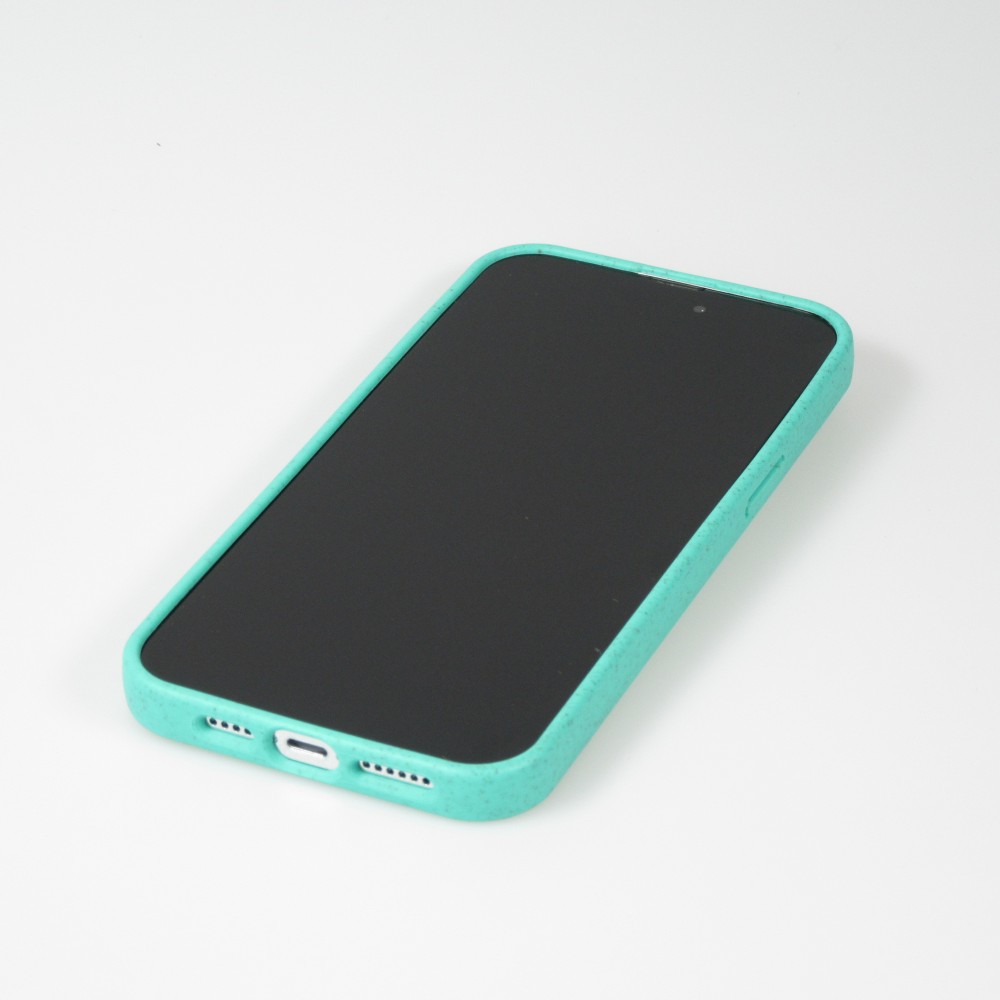 iPhone 14 Pro Max Case Hülle - Bioka Biologisch Abbaubar Eco-Friendly Kompostierbar - Seele der Schildkröte - Türkis